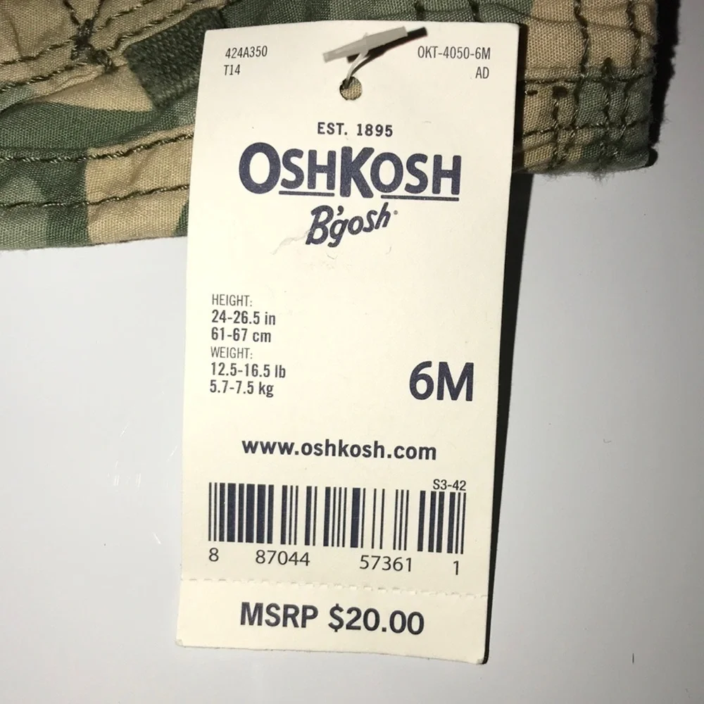 OshKosh B’Gosh Camo Shorts NWT
